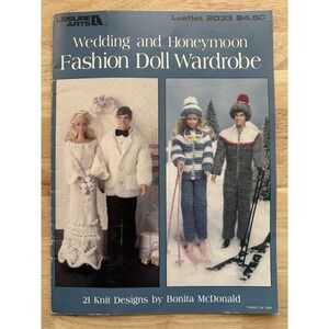 VTG Leisure Arts‎ 2033 Wedding and Honeymoon Fashion Doll Wardrobe Barbie & Ken